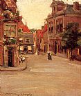 Holland Canvas Paintings - The Red Roofs of Haarlem, Holland